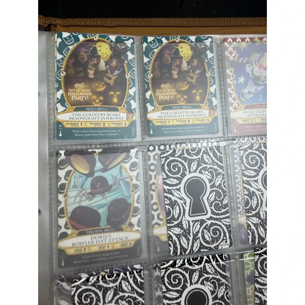 Disney Sorcerers of the Magic Kingdom Spell Card Binder WDW Full Set 1-60 Extras